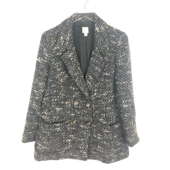 J. Jill Wool Mohair Blend Tweed Jacket Coat XS EUC - Picture 1 of 7